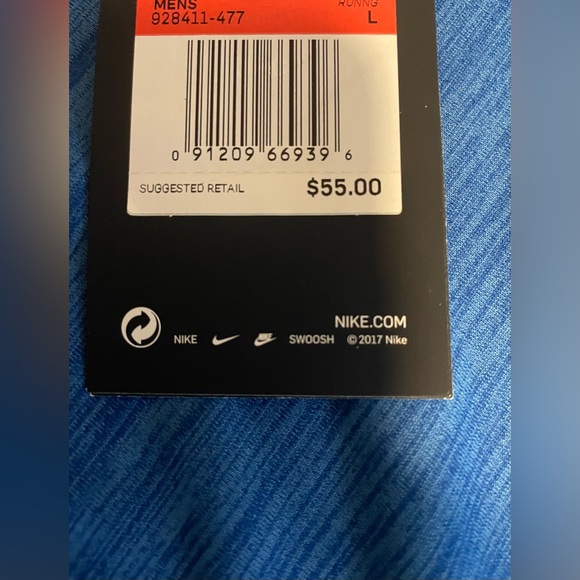 Nike Pacer 1/4 Zip Running Long Sleeve Pullover Blue Men’s Large NWT - Picture 5 of 10